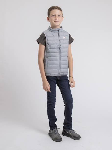 Doudoune sans manche zernes garçon ii Bleu acier+Bleu marine+Gris clair+Noir+Vert foret 12 - vertbaudet enfant 