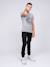 T-shirt col rond pur coton japing garçon Bleu marine+Gris chiné 8 - vertbaudet enfant 