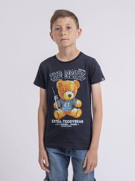 Garçon-T-shirt col rond pur coton neverso garçon