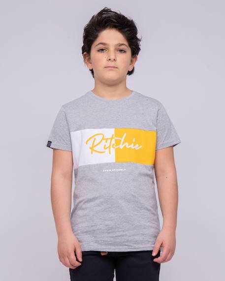 Garçon-T-shirt col rond pur coton noware garçon