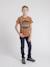T-shirt col rond pur coton jagny garçon Bleu marine+Cognac+Gris 8 - vertbaudet enfant 