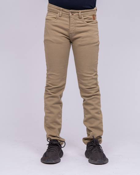 Pantalon chino candelo garçon Beige+Bleu marine+Kaki+Rouge 1 - vertbaudet enfant 