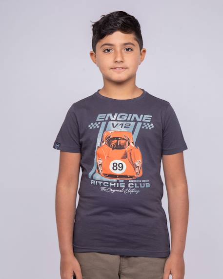 Garçon-T-shirt col rond pur coton nitali garçon