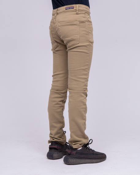 Pantalon chino candelo garçon Beige+Bleu marine+Kaki+Rouge 2 - vertbaudet enfant 