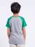 T-shirt manches courtes col rond pur coton nechin garçon Bleu marine+Rouge+Vert 10 - vertbaudet enfant 