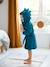 Peignoir enfant Dinosaure personnalisable bleu+camel 2 - vertbaudet enfant 