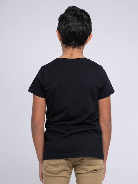 T-shirt col rond pur coton jadamix garçon Gris+Kaki+Noir 10 - vertbaudet enfant 
