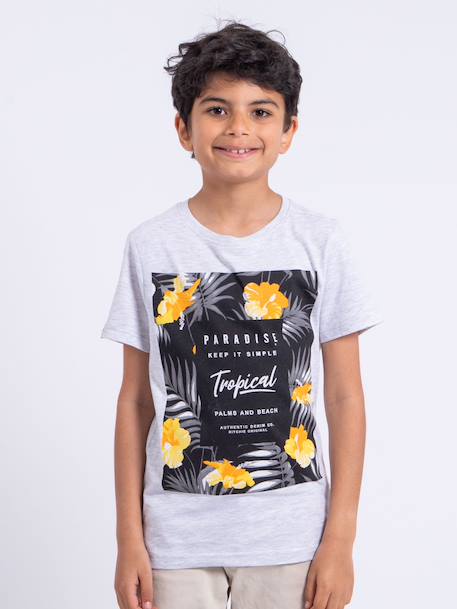 Garçon-T-shirt manches courtes col rond pur coton noctavio garçon