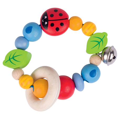 Hochet bois flexible coccinelle Multi-coloured 2 - vertbaudet enfant 