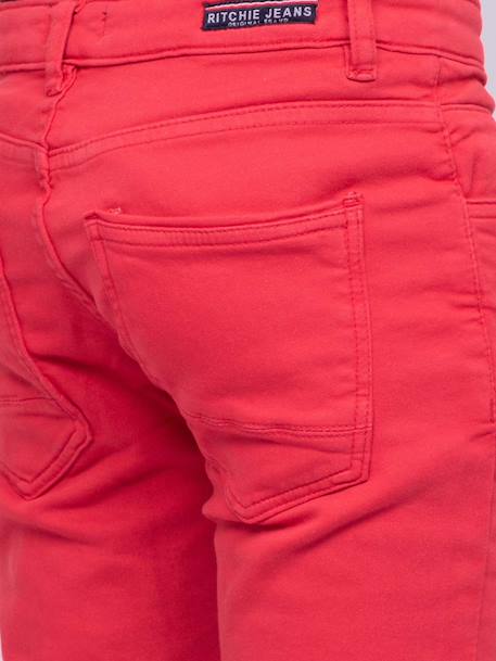 Pantalon chino candelo garçon Beige+Bleu marine+Kaki+Rouge 15 - vertbaudet enfant 