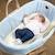 Drap housse couffin ovale en gaze de coton jeanne Beige+Blanc+Blanc à pois or+Bleu+Camel+Écru+Gris clair+Ivoire+Rose+Terracotta+Vert de gris 27 - vertbaudet enfant 
