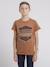 T-shirt col rond pur coton jagny garçon Bleu marine+Cognac+Gris 5 - vertbaudet enfant 