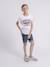 T-shirt col rond niroulio garçon Blanc+Kaki+Rouge 4 - vertbaudet enfant 