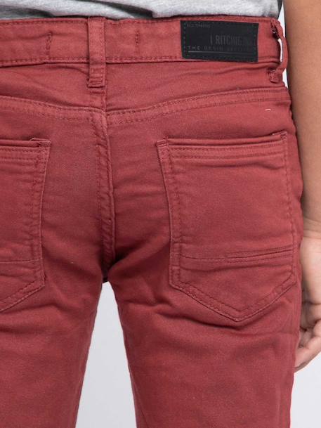 Pantalon 5 poches vaas garçon Beige+Bleu marine+Bordeaux+Kaki+Marron+Rouge brique+Vert 11 - vertbaudet enfant 