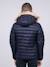 Doudoune capuche ziltou garçon Bleu marine+Kaki 2 - vertbaudet enfant 