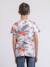 T-shirt col rond niritix garçon Bleu+Corail 6 - vertbaudet enfant 