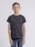 T-shirt col rond nilimour garçon Gris+Kaki 1 - vertbaudet enfant 