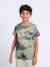 T-shirt manches courtes col rond pur coton nabane garçon Beige+Jaune+Kaki 1 - vertbaudet enfant 
