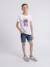 T-shirt col rond nipagolo garçon Blanc+Bleu marine+Kaki 4 - vertbaudet enfant 