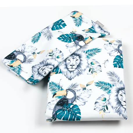 Parure de lit bébé en coton savana Savana, lion 3 - vertbaudet enfant 