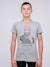 T-shirt col rond pur coton japing garçon Bleu marine+Gris chiné 5 - vertbaudet enfant 