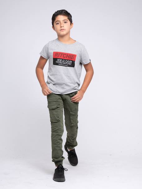 Pantalon battle vaour garçon Beige+Gris+Kaki+Noir 12 - vertbaudet enfant 