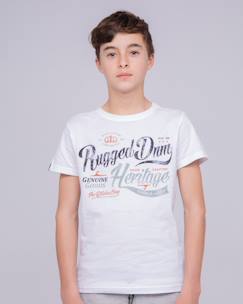 Garçon-T-shirt, polo, sous-pull-T-shirt col rond pur coton niloman garçon