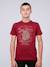 T-shirt col rond pur coton jordy garçon Bordeaux+Gris foncé+Kaki 1 - vertbaudet enfant 