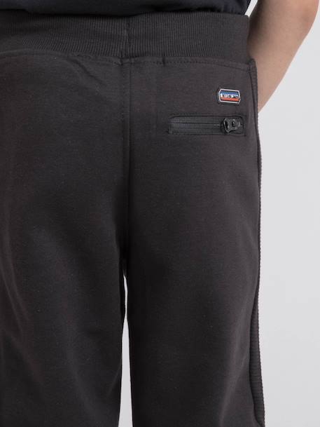 Pantalon molleton vercout garçon Gris foncé+Noir 6 - vertbaudet enfant 