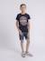 T-shirt col rond pur coton numatis garçon Bleu marine+Camel+Vert 4 - vertbaudet enfant 