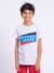 T-shirt manches courtes col rond pur coton noblake garçon Blanc+Gris clair+Noir 5 - vertbaudet enfant 