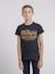 T-shirt col rond pur coton joultix garçon Antra+Bleu marine+Cognac 5 - vertbaudet enfant 