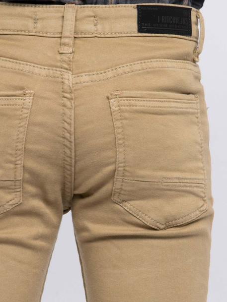 Pantalon 5 poches vaas garçon Beige+Bleu marine+Bordeaux+Kaki+Marron+Rouge brique+Vert 3 - vertbaudet enfant 