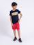T-shirt manches courtes col rond pur coton nomary garçon Blanc+Jaune+Rouge 8 - vertbaudet enfant 