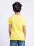 T-shirt manches courtes col rond pur coton numadoc garçon Jaune+Vert 2 - vertbaudet enfant 