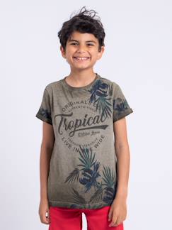 Garçon-T-shirt, polo, sous-pull-T-shirt-T-shirt manches courtes col rond pur coton nerwik garçon