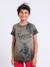 T-shirt manches courtes col rond pur coton nerwik garçon Beige+Kaki 5 - vertbaudet enfant 