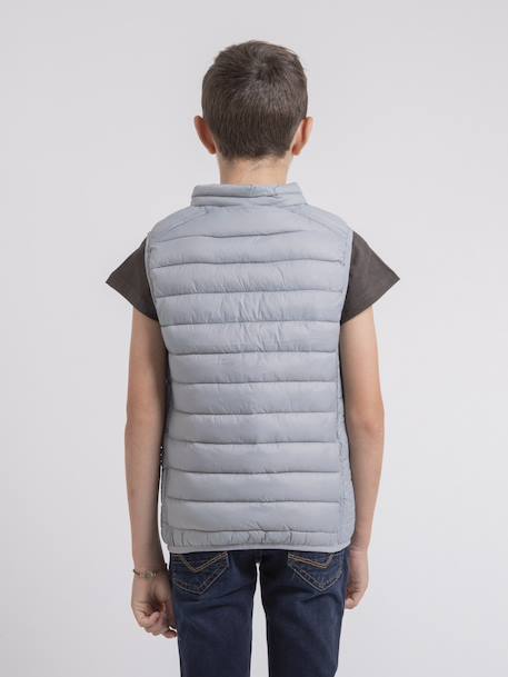 Doudoune sans manche zernes garçon ii Bleu acier+Bleu marine+Gris clair+Noir+Vert foret 10 - vertbaudet enfant 