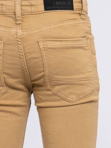Pantalon 5 poches vaas garçon Beige+Bleu marine+Bordeaux+Kaki+Marron+Rouge brique+Vert 19 - vertbaudet enfant 