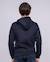 Sweat zippé capuche wams garçon Bleu marine+Gris chine+Orange 2 - vertbaudet enfant 