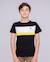 T-shirt col rond pur coton namlet garçon Kaki+Noir 5 - vertbaudet enfant 