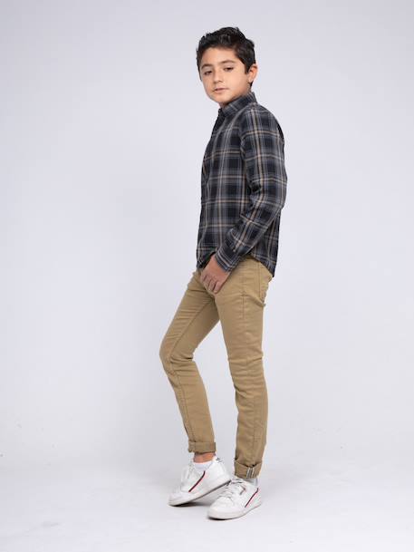 Chemise manches longues carreaux tonka garçon Noir 4 - vertbaudet enfant 