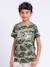 T-shirt manches courtes col rond pur coton niramax garçon Beige+Corail+Kaki 1 - vertbaudet enfant 
