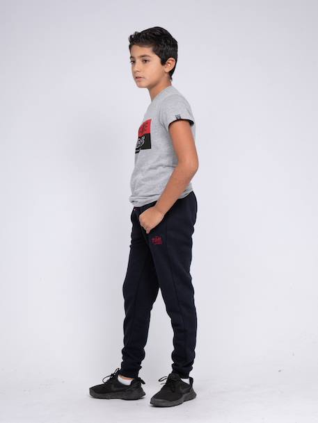 Pantalon jogging vamdary garçon Bleu marine+Violet 4 - vertbaudet enfant 