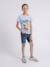 T shirt col rond pur coton nulrik garçon Bleu ciel 4 - vertbaudet enfant 