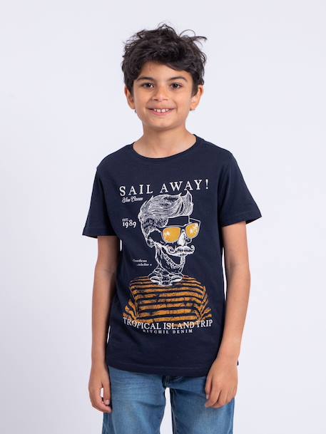 Garçon-T-shirt manches courtes col rond pur coton noumick garçon