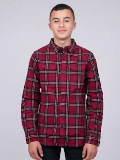 -Chemise manches longues carreaux tamaro garçon