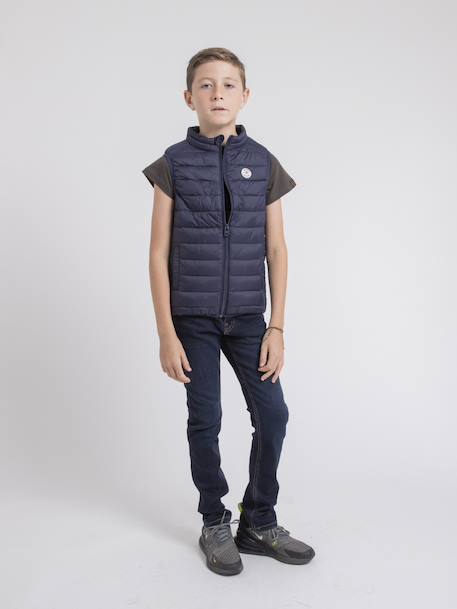 Doudoune sans manche zernes garçon ii Bleu acier+Bleu marine+Gris clair+Noir+Vert foret 8 - vertbaudet enfant 