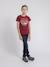 T-shirt col rond pur coton jacraig garçon Bleu marine+Bordeaux+Kaki 8 - vertbaudet enfant 