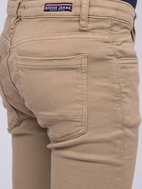 Pantalon chino candelo garçon Beige+Bleu marine+Kaki+Rouge 3 - vertbaudet enfant 
